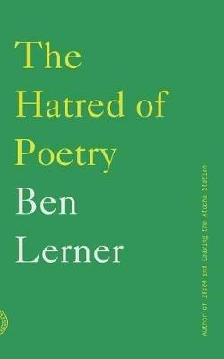 The Hatred of Poetry - Ben Lerner - cover