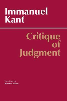 Critique of Judgment - Immanuel Kant - cover