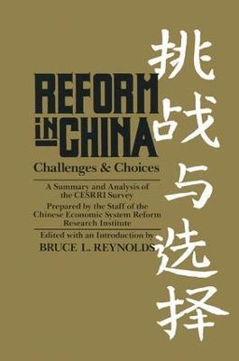Reform in China - B.L. Reynolds - cover