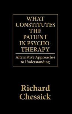 What Constitutes the Patient In Psycho-Therapy: Alternative Approaches to Understanding - Richard D. Chessick - cover
