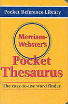 Merriam Webster's Pocket Thesaurus - Merriam Webster - cover