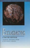 A Ecclesiastes: Time for Everything