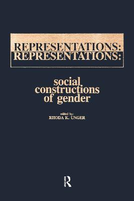 Representations: Social Constructions of Gender - Rhoda Unger - cover