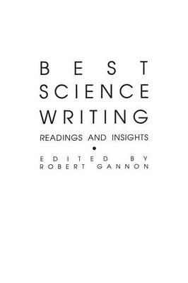 Best Science Writing: Readings and Insights - cover