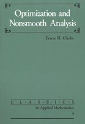Optimization and Nonsmooth Analysis - Frank H. Clarke - cover