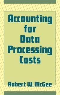 Accounting for Data Processing Costs - Robert McGee - cover