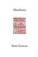 Miscellanea - Rene Guenon - cover