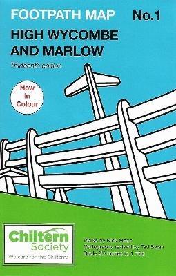 Chiltern Society Footpath Map No. 1 High Wycombe and Marlow: Thirteenth Edition - In Colour - Nick Moon - cover