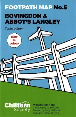 Chiltern Society Footpath Map No. 5 - Bovingdon and Abbots Langley: Tenth Edition - Nick Moon - cover