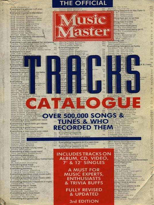 Tracks catalogue - copertina