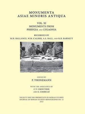 Monumenta Asiae Minoris Antiqua Vol. XI - cover