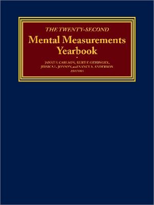 The Twenty-Second Mental Measurements Yearbook - Buros Center - cover