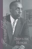 Deep is the Hunger - Howard Thurman - cover