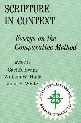 Scripture in Context: Essays on the Comparative Method - cover