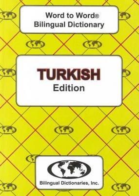 English-Turkish & Turkish-English Word-to-Word Dictionary - C. Sesma - cover