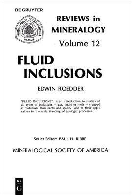 Fluid inclusions - Edwin Roedder - cover