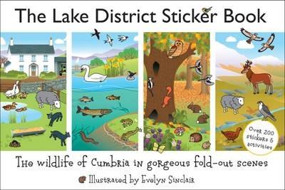 The Lake District Sticker Book: The Wildlife of Cumbria in Gorgeous Fold-Out Scenes - cover