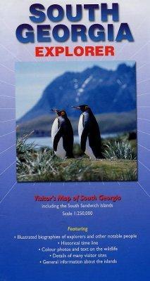 South Georgia Explorer: Visitors Map of South Georgia Including the South Sandwich Islands - Nigel Sitwell - cover