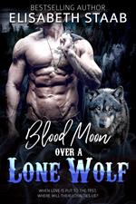 Blood Moon Over a Lone Wolf