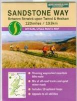 Sandstone Way Cycle Route Map - Northumberland: Between Berwick Upon Tweed and Hexham - Ted Liddle - cover
