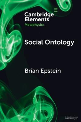 Social Ontology - Brian Epstein - cover