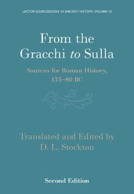 From the Gracchi to Sulla: Sources for Roman History, 133–80 BC - cover