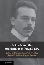 Reinach and the Foundations of Private Law