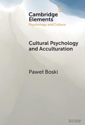 Cultural Psychology and Acculturation - Pawel Boski - cover
