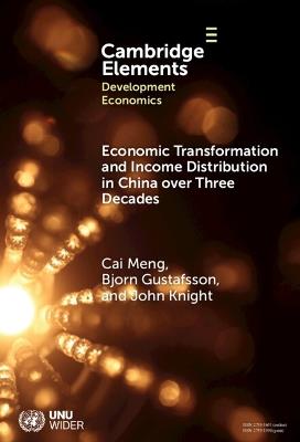 Economic Transformation and Income Distribution in China over Three Decades - Cai Meng,Bjorn Gustafsson,John Knight - cover