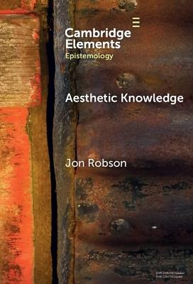 Aesthetic Knowledge - Jon Robson - cover