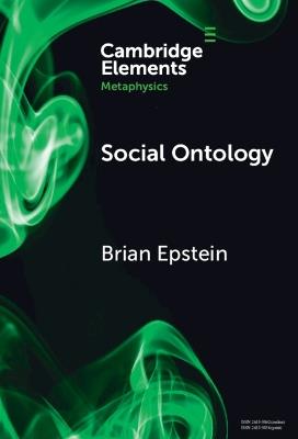 Social Ontology - Brian Epstein - cover
