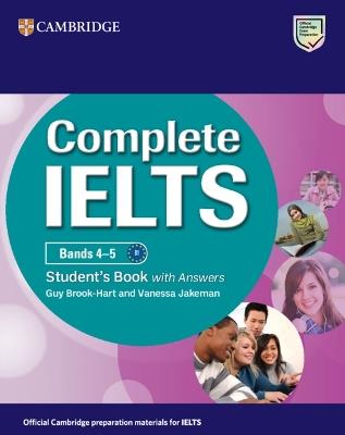 Complete IELTS Bands 4–5 Student's Book with Answers - Guy Brook-Hart,Vanessa Jakeman - cover