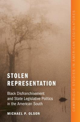 Stolen Representation: Black Disfranchisement and State Legislative Politics in the American South - Michael P. Olson - cover