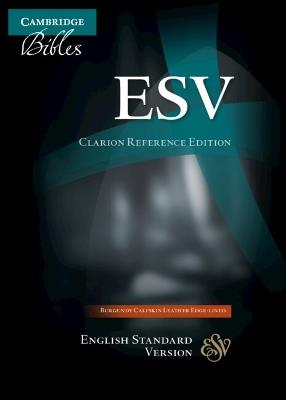 ESV Clarion Reference Bible, Burgundy Buffalo Calfskin Leather, Full Yapp, ES485:XLY - cover