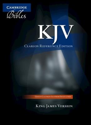 KJV Clarion Reference Bible, Dark Green Buffalo Calfskin Leather, Full Yapp, KJ485:XLY - cover
