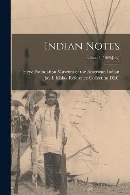 Indian Notes; v.6: no.3 (1929: July) - cover