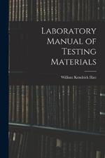 Laboratory Manual of Testing Materials