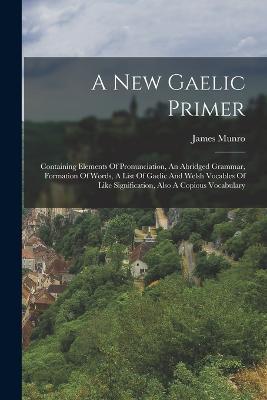 A New Gaelic Primer: Containing Elements Of Pronunciation, An Abridged Grammar, Formation Of Words, A List Of Gaelic And Welsh Vocables Of Like Signification, Also A Copious Vocabulary - James Munro - cover