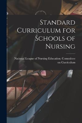 Standard Curriculum for Schools of Nursing - cover