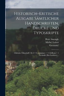 Historisch-kritische Ausgabe Sämtlicher Handschriften, Drucke Und Typoskripte: Oxforder Oktavheft 1 & 2 + Commntary + 1 Cd-rom + 1 Facsimile (ein Landarzt)... - Franz Kafka,Roland Reuss,Peter Staengle - cover