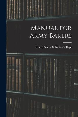 Manual for Army Bakers - cover