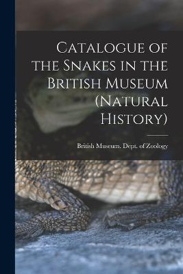 Catalogue of the Snakes in the British Museum (Natural History) - cover