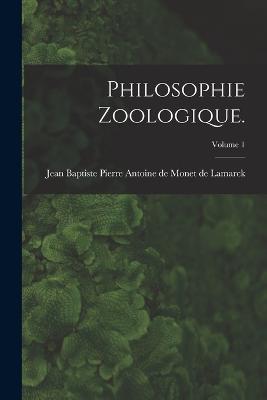 Philosophie Zoologique.; Volume 1 - cover