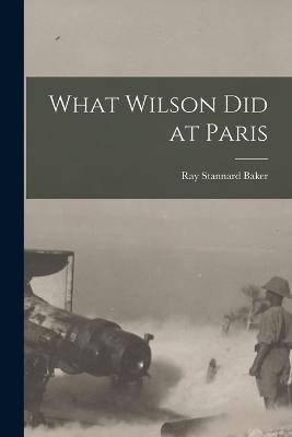 What Wilson Did at Paris - Ray Stannard Baker - cover