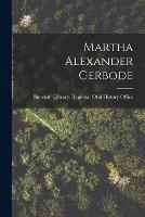Martha Alexander Gerbode - cover