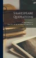 Shakespeare Quotations - William Shakespeare - cover