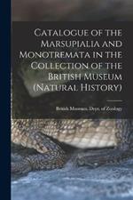 Catalogue of the Marsupialia and Monotremata in the Collection of the British Museum (Natural History)