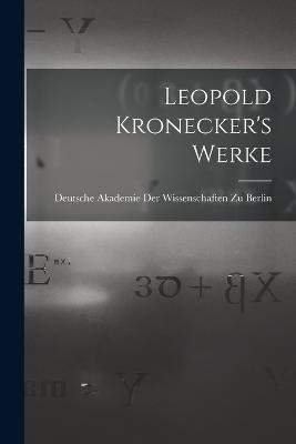 Leopold Kronecker's Werke - cover