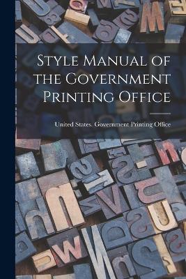 Style Manual of the Government Printing Office - cover