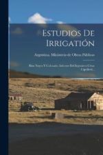 Estudios De Irrigation: Rios Negro Y Colorado; Informe Del Ingeniero Cesar Cipolletti...